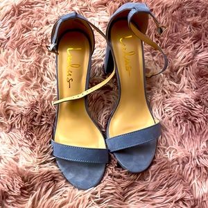 Lulus denim shade platform heel
